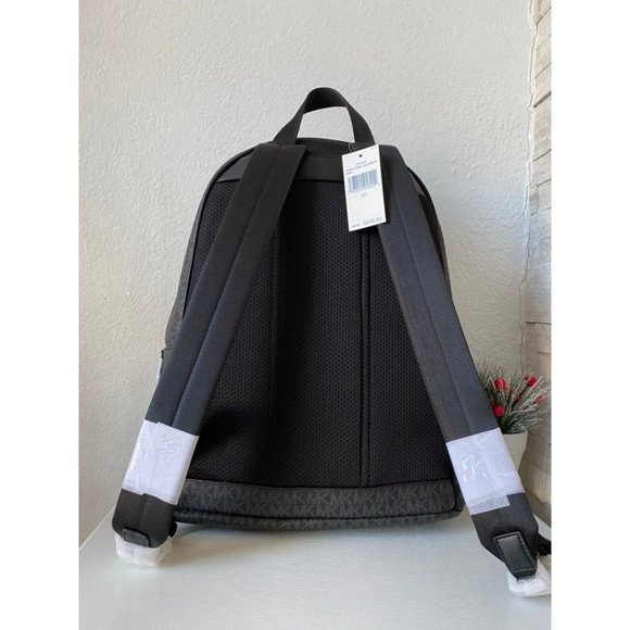 Michael Kors Cooper Logo Red  Stripe Backpack - Picture 3 of 8